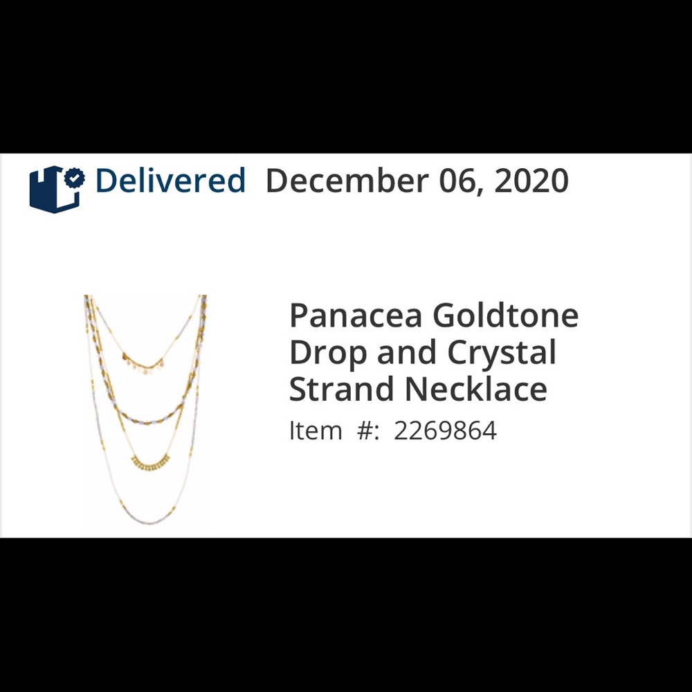 New Panacea Navy goldwhite layered necklaces